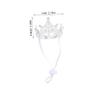 COLLBATH Shiny Silver Pet Crown with Adjustable Headband view 2