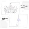 COLLBATH Shiny Silver Pet Crown with Adjustable Headband view 3