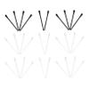 Non-Slip Silicone Eyeglass Temple Tips, 15 Pairs, Transparent view 1