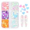 Holographic Heart Glitter Sequins for Nail Art, 6 Colors view 1