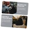 4-Piece Stroller Hanging Bag Set with Adjustable Straps, Black view 2
