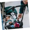 HAPINARY Universal Stroller Hooks, Alloy and Plastic, Swivel, 2-Pack, Black view 3