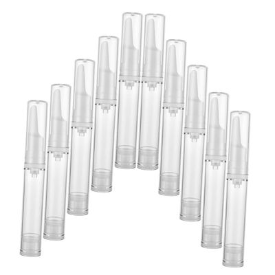 10-Pack 10 mL Plastic Airless Pump Bottles for Lotions