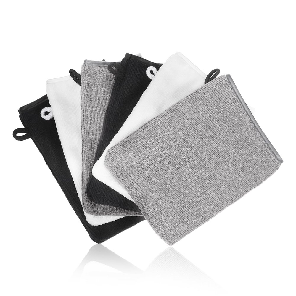 minkissy 6-Piece Superfine Fiber Makeup Remover and Exfoliating Shower Gloves