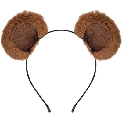 Vobumix Brown Bear Ear Headband