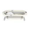 Foldable Baby Bathtub with Non-Slip Cushion, Gray, 43 x 71 x 18.5 cm view 1
