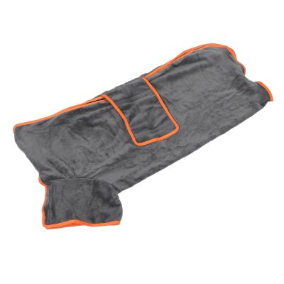 SUNGOOYUE Dog Bathrobe, Full-Wrap, Quick-Drying Soft Polyester Robe for Bathing, Pool, Home, and Pet Grooming (Size S)