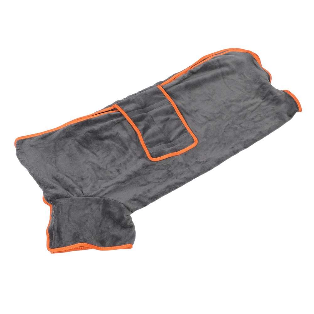 SUNGOOYUE Dog Bathrobe, Full-Wrap, Quick-Drying Soft Polyester Robe for Bathing, Pool, Home, and Pet Grooming (Size S)