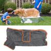 SUNGOOYUE Dog Bathrobe, Full-Wrap, Quick-Drying Soft Polyester Robe for Bathing, Pool, Home, and Pet Grooming (Size S) view 2