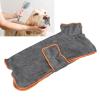 SUNGOOYUE Dog Bathrobe, Full-Wrap, Quick-Drying Soft Polyester Robe for Bathing, Pool, Home, and Pet Grooming (Size S) view 3