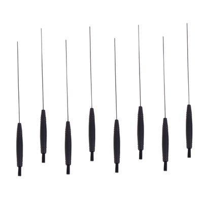 Hearing Aid Cleaning Brushes, 8-Pack, ABS, Black