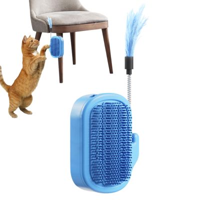 Cat Corner Scratcher with Self-Care and Massage Brush