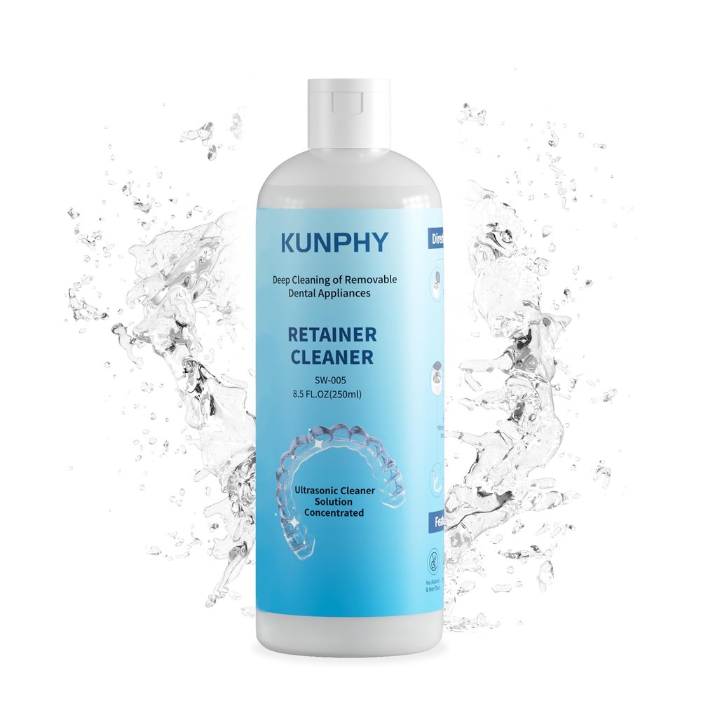 Kunphy Ultrasonic Cleaner Concentrate for Dentures and Dental Appliances, 250 ml