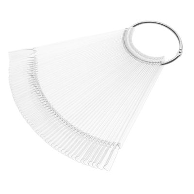 Fan-Shaped Plastic Nail Tips for Practice and Display