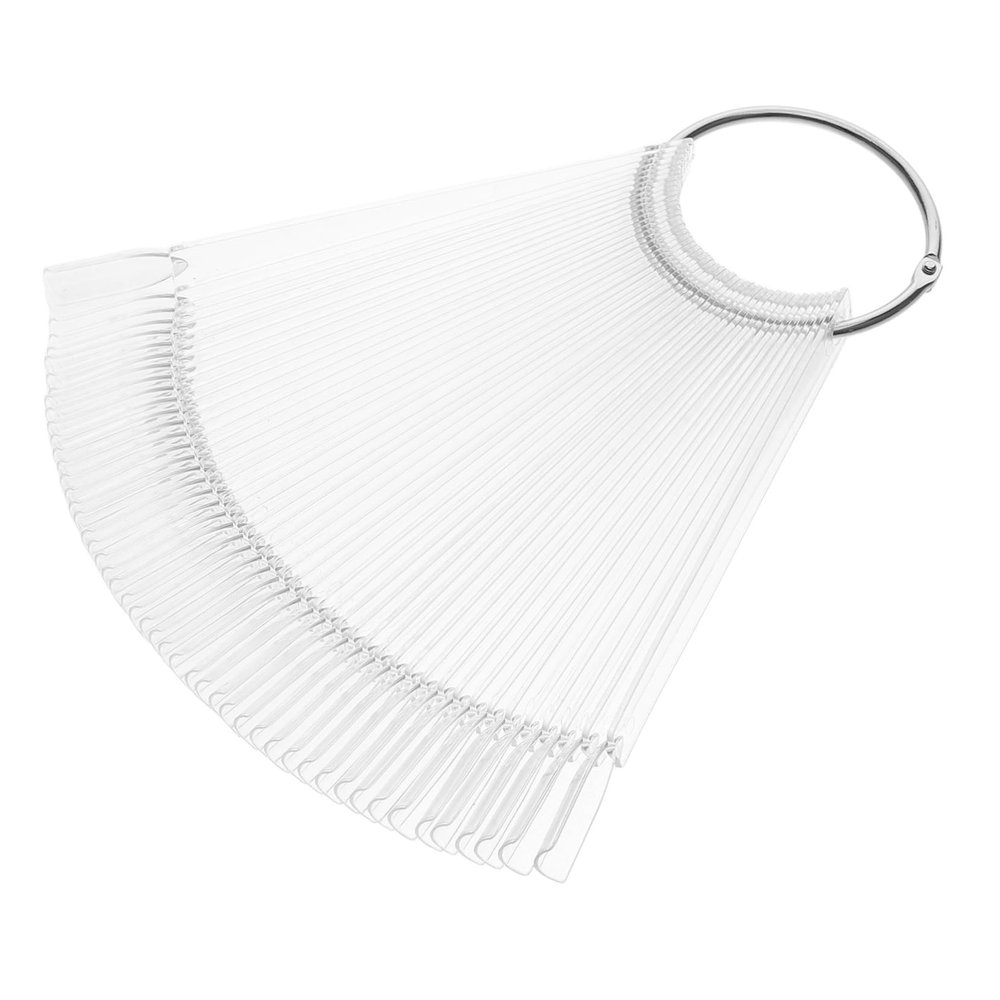 Fan-Shaped Plastic Nail Tips for Practice and Display