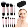 10-Piece Small Makeup Brush Set with Travel Case view 1
