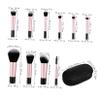 10-Piece Small Makeup Brush Set with Travel Case view 2