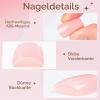 MELLIEX 280-Piece Medium Square Nude Press-On Nails, 14 Sizes view 3