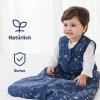 Mosebears Baby Winter Sleeping Bag 2.5 TOG, 100% Cotton, 0–24 Months (Navy Blue, L, 12–18 Months) view 2