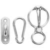 HANABASS Stainless Steel Tie Ring for Horses, Metal Horse Holder Ring for Horse Trailers, Rust-Resistant Steel, Silver view 1