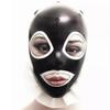 WXLPCGO Sexy Latex Mask with Open Mouth and Back Zipper, Unisex, Size L (68 cm) view 1