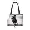 Black Stallion Printed Portable Foldable Pet Carrier view 1