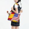 American-Spanish Flag Printed Pet Shoulder Bag for Small Dogs and Cats view 2