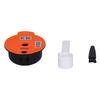 JTLB Reusable Coffee Capsule Filter Cup, Refillable Stainless Steel Mesh, Orange (Red) view 2