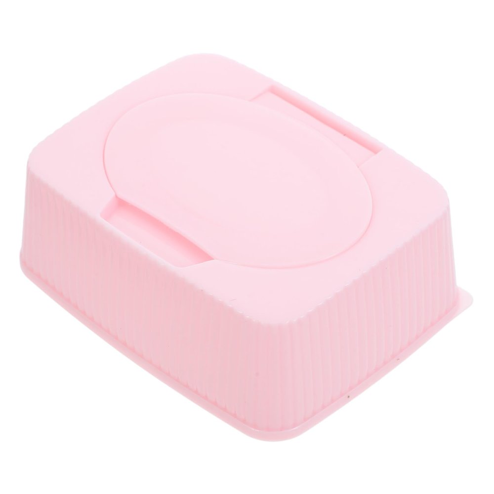 Garneck PP Wipes Box, Compact Wet Wipe Container with Easy-Dispensing Design for Nursery and Office, Pink
