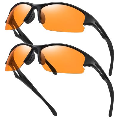 Okany 2-Pack Blue Light Blocking Glasses for Women and Men, Gaming Glasses, Black PC