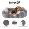 BOUTIQUE ZOO Dog Bed 87 x 78 x 25 cm, Size M, Gray view 4