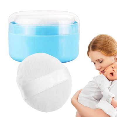 Baby Powder Storage Container with Puff