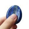 Afucats Natural Lapis Lazuli Crystal Thumb Stone, Water Drop Shape, 4.9 x 4.9 cm view 3