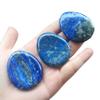 Afucats Natural Lapis Lazuli Crystal Thumb Stone, Water Drop Shape, 4.9 x 4.9 cm view 4