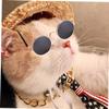 Garnet Fashionable Golden Metal Pet Necklace view 3
