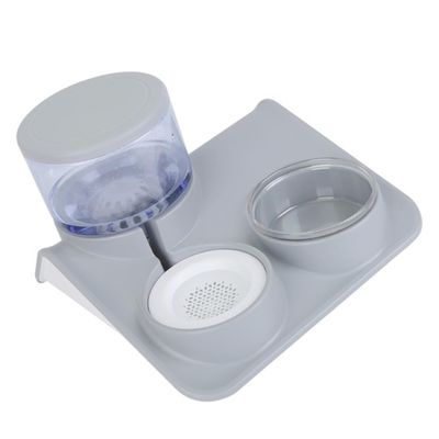CIYODO Automatic Stainless Steel Water and Food Bowl for Cats and Dogs, Automatic Refill, Bite-Resistant, Hygienic