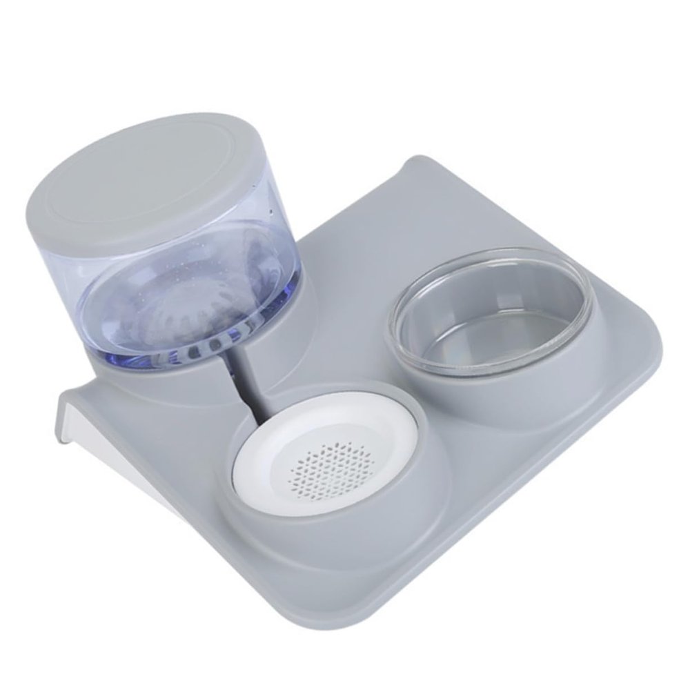 CIYODO Automatic Stainless Steel Water and Food Bowl for Cats and Dogs, Automatic Refill, Bite-Resistant, Hygienic
