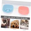 CIYODO 2-Pack Slanted Slow-Feeder Dog Bowls with Hanging Design and Anti-Tip Protection view 4