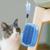 Cat Corner Wall Scratcher with Catnip-Infused Comb Brush view 4