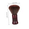 SAFIGLE Barber Brush with Wooden Handle and Soft Solid-Wood Bristles view 2