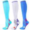 RRYPBOVG Men's Compression Socks, 3 Pairs, for Varicose Veins, Running, Cycling and Soccer (3MIX-156-13, S-M) view 1