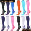 RRYPBOVG Men's Compression Socks, 3 Pairs, for Varicose Veins, Running, Cycling and Soccer (3MIX-156-13, S-M) view 3