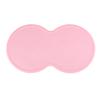 CIYODO Non-Slip Cat Feeding Mat, Heat-Resistant, Cloud-Shaped, Soft Pink view 1