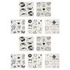 Halloween Temporary Body Stickers, 10-Piece PVC Set view 1