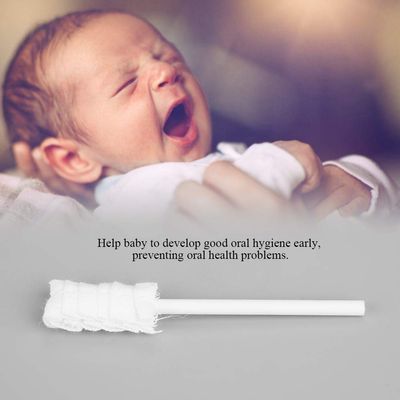 10-Piece Disposable Baby Toothbrush Set with Tongue Cleaner and Gauze