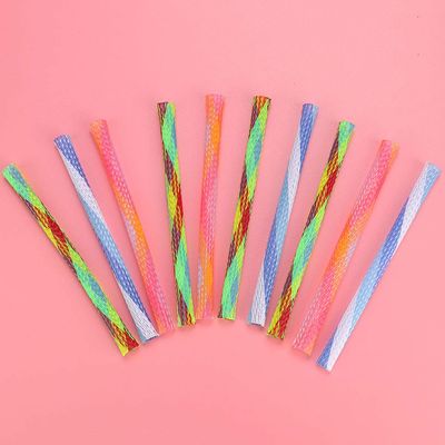 Interactive Multicolor Foldable Feather Cat Toy Set, 10 Pieces
