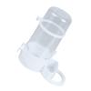 TOYANDONA Automatic Hamster Feeder, Plastic, Ample Capacity, White Design, Transparent Food Container for Rabbits and Small Cats view 1