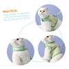 TOYANDONA Cat Leash with Pet Harness and Dog Vest - Avocado Print view 3