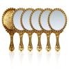 yisncka Vintage Hand Mirrors, 24.8 x 11.4 cm, Gold-Embossed, 6-Pack view 1