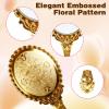 yisncka Vintage Hand Mirrors, 24.8 x 11.4 cm, Gold-Embossed, 6-Pack view 2